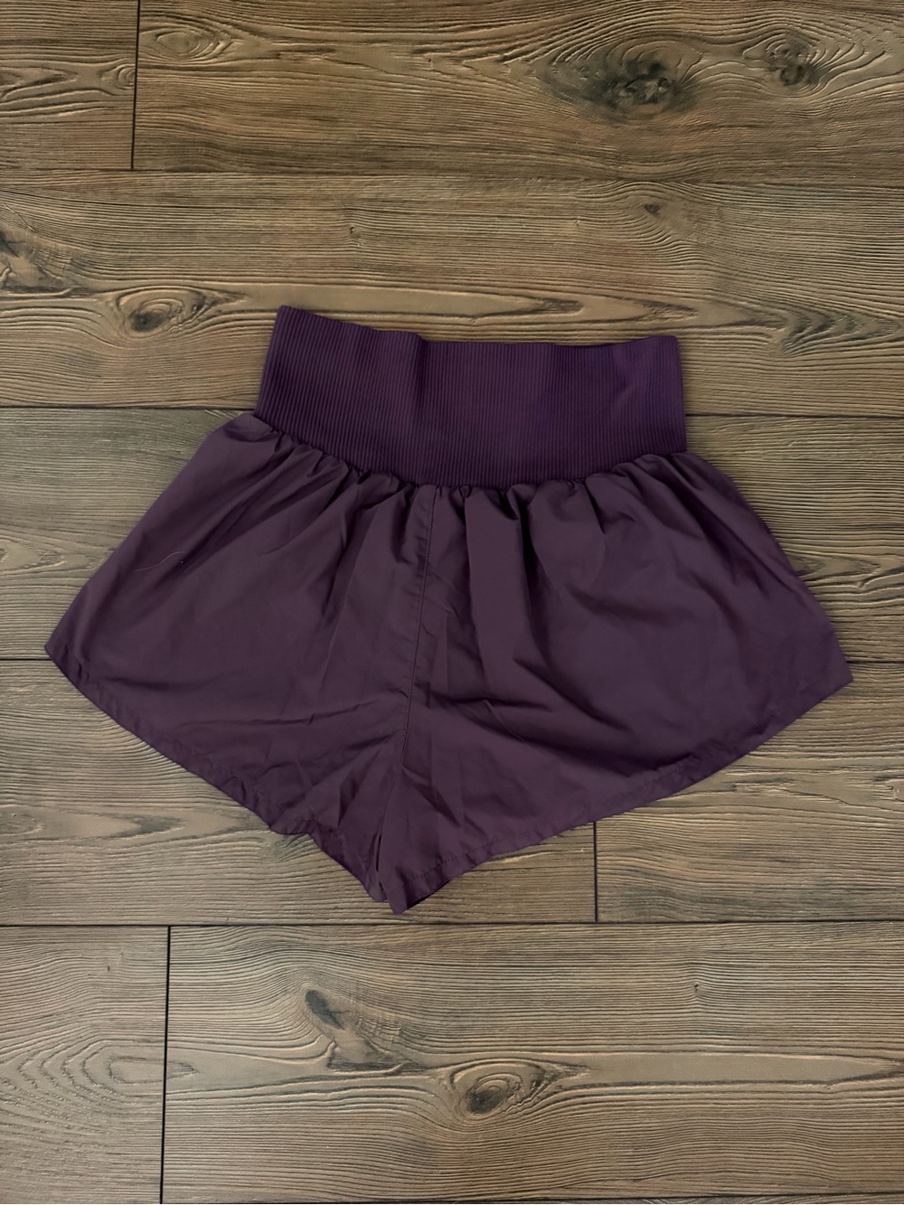 FP Movement by Free People Plum Layered High-Waist Carpe Diem Running Shorts - Picture 2 of 2